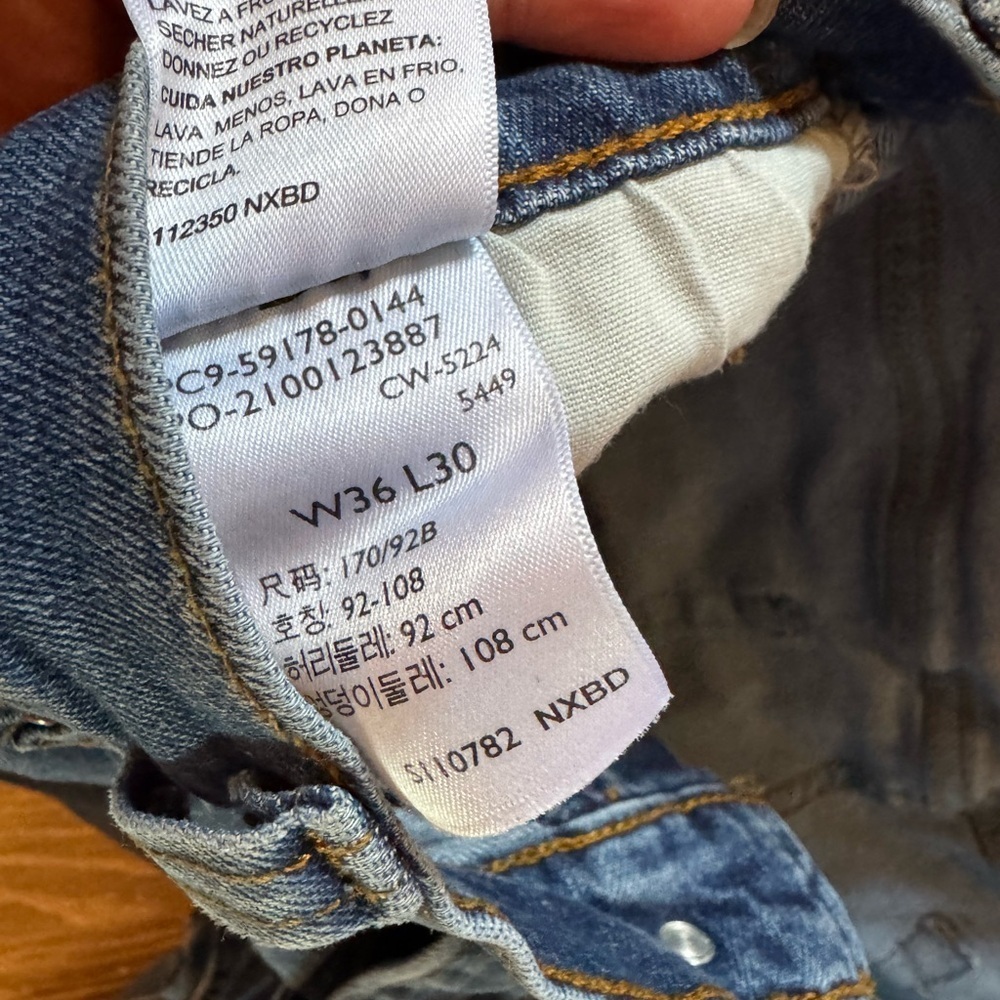 Levi's Dark Blue jeans 34 30 - Picture 5 of 7